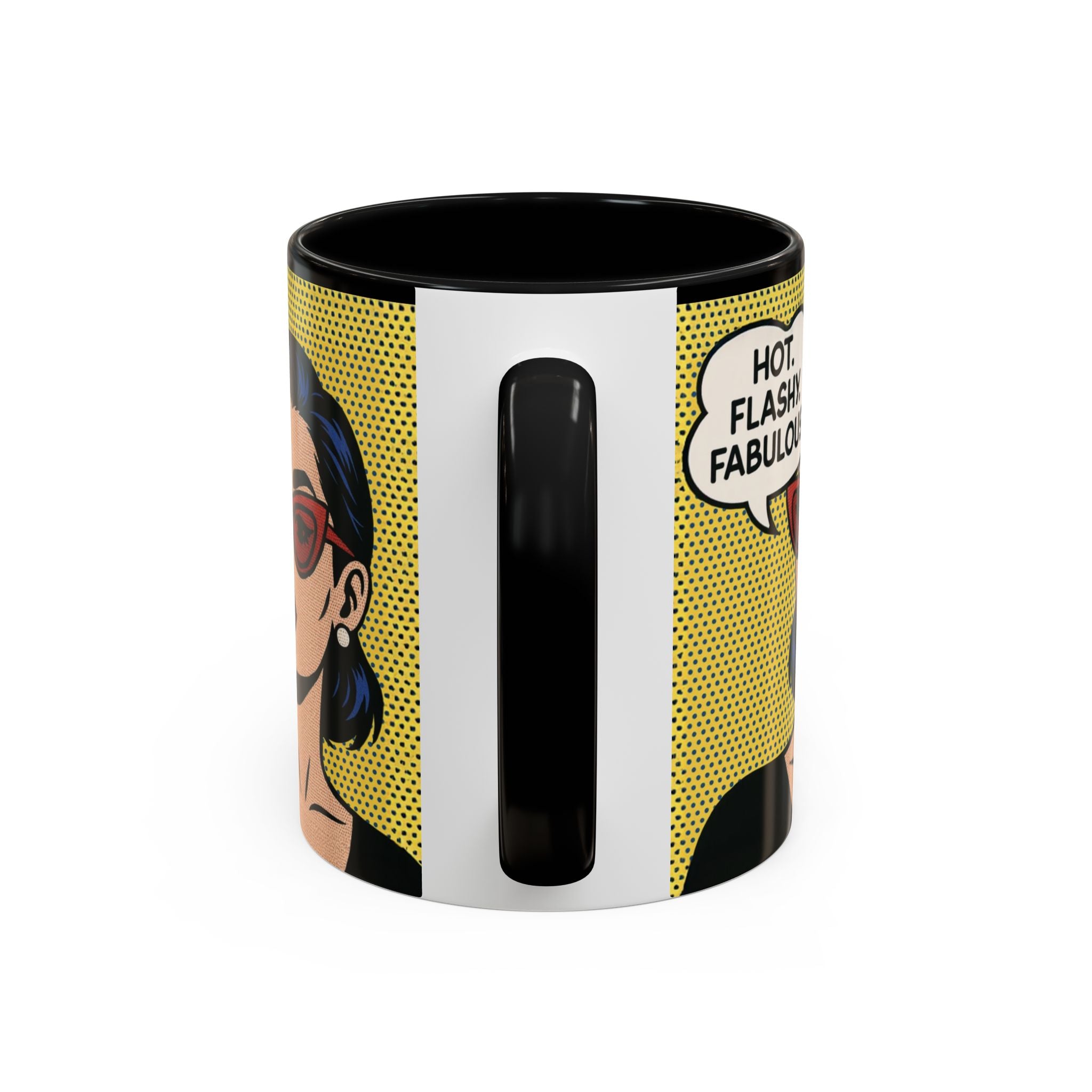 Hot. Flashy. Fabulous. Mug.  Funny Menopause Coffee Cup for Women