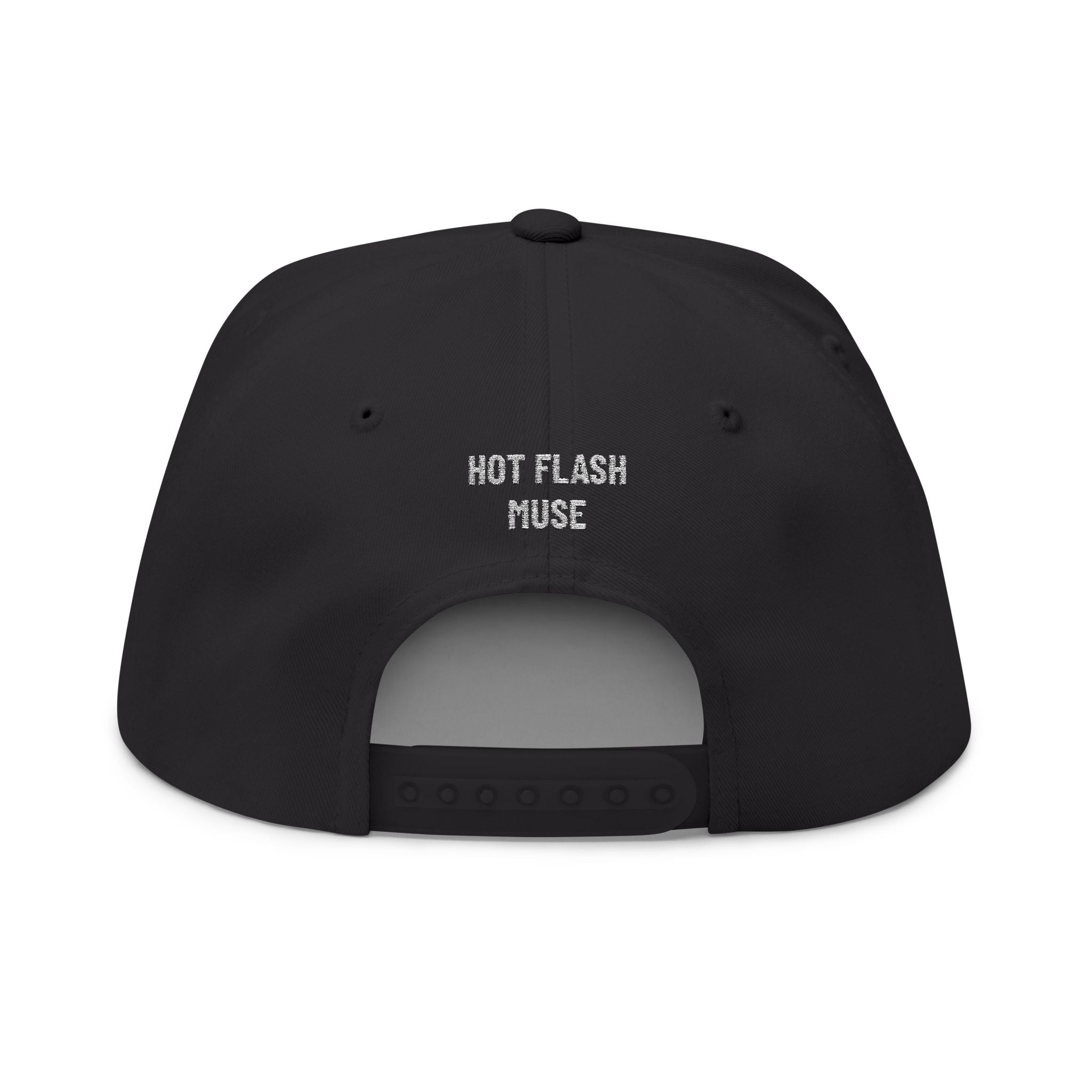 Flat Bill Cap — 'BACK UP' Upside Logo Embroidered Streetwear Snapback Hat