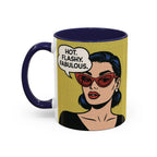 Hot. Flashy. Fabulous. Mug.  Funny Menopause Coffee Cup for Women