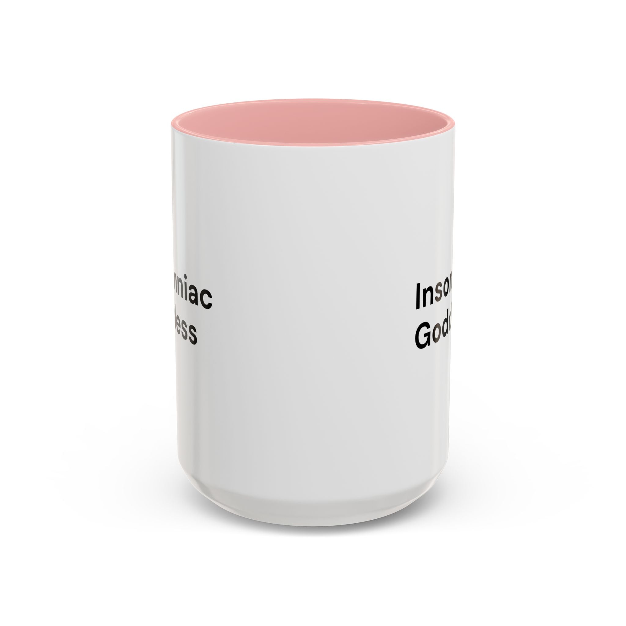 Insomniac Goddess Accent Coffee Mug — Funny Menopause Night Waking Gift