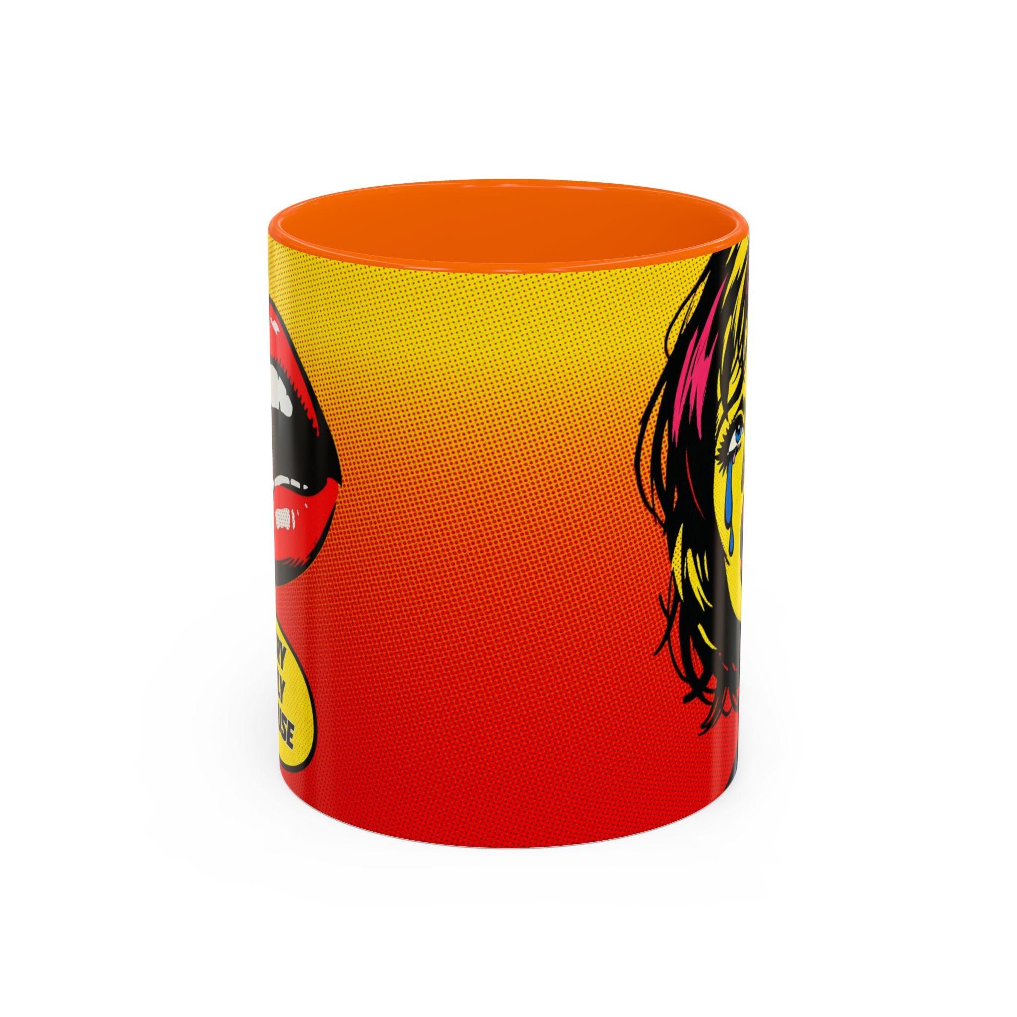 Dont Cry Is Only Menopause Accent Coffee Mug — Funny Menopause Gift (11/15 oz)