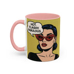 Hot. Flashy. Fabulous. Mug.  Funny Menopause Coffee Cup for Women