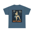 Hot Flash. Vintage-Inspired Graphic Cotton T-Shirt