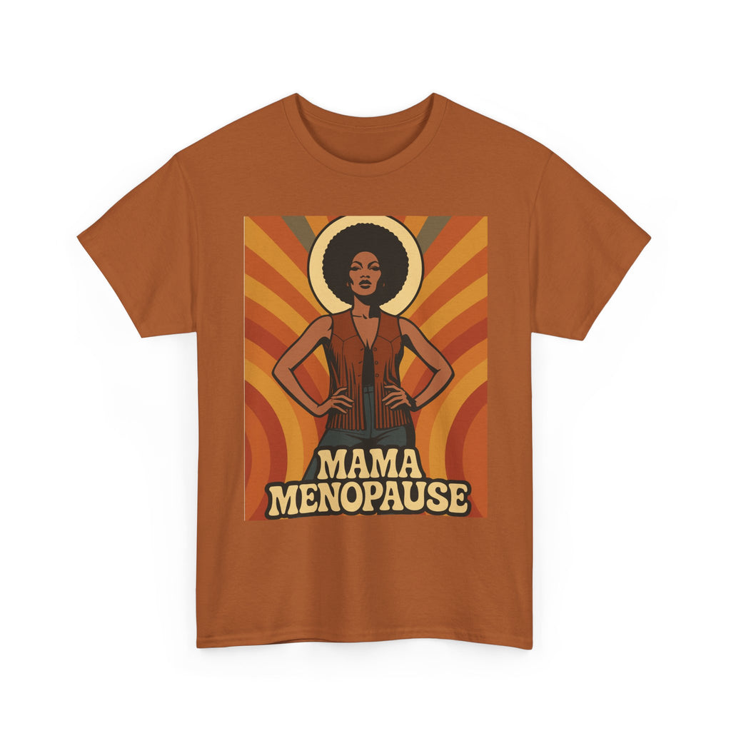 Menopause Mama. Retro Unisex Heavy Cotton T-Shirt
