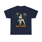 Hot Flash. Vintage-Inspired Graphic Cotton T-Shirt