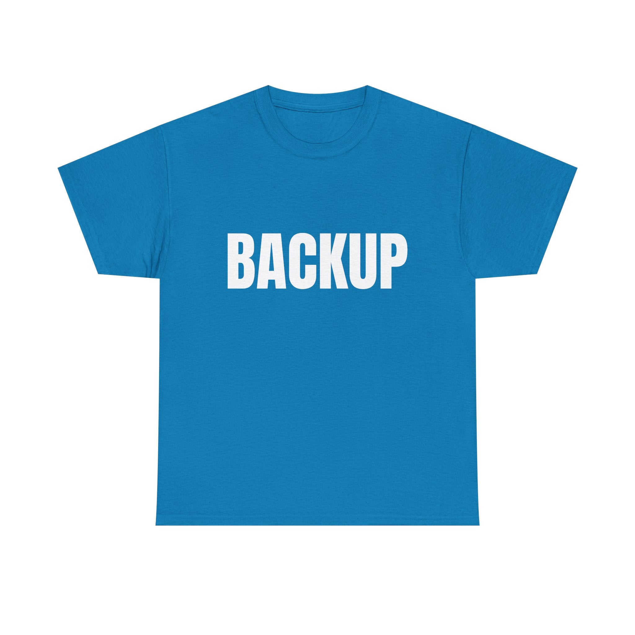Women's BACKUP Statement T-Shirt. Bold Graphic Tee