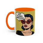 Hot. Flashy. Fabulous. Mug.  Funny Menopause Coffee Cup for Women
