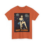Hot Flash. Vintage-Inspired Graphic Cotton T-Shirt