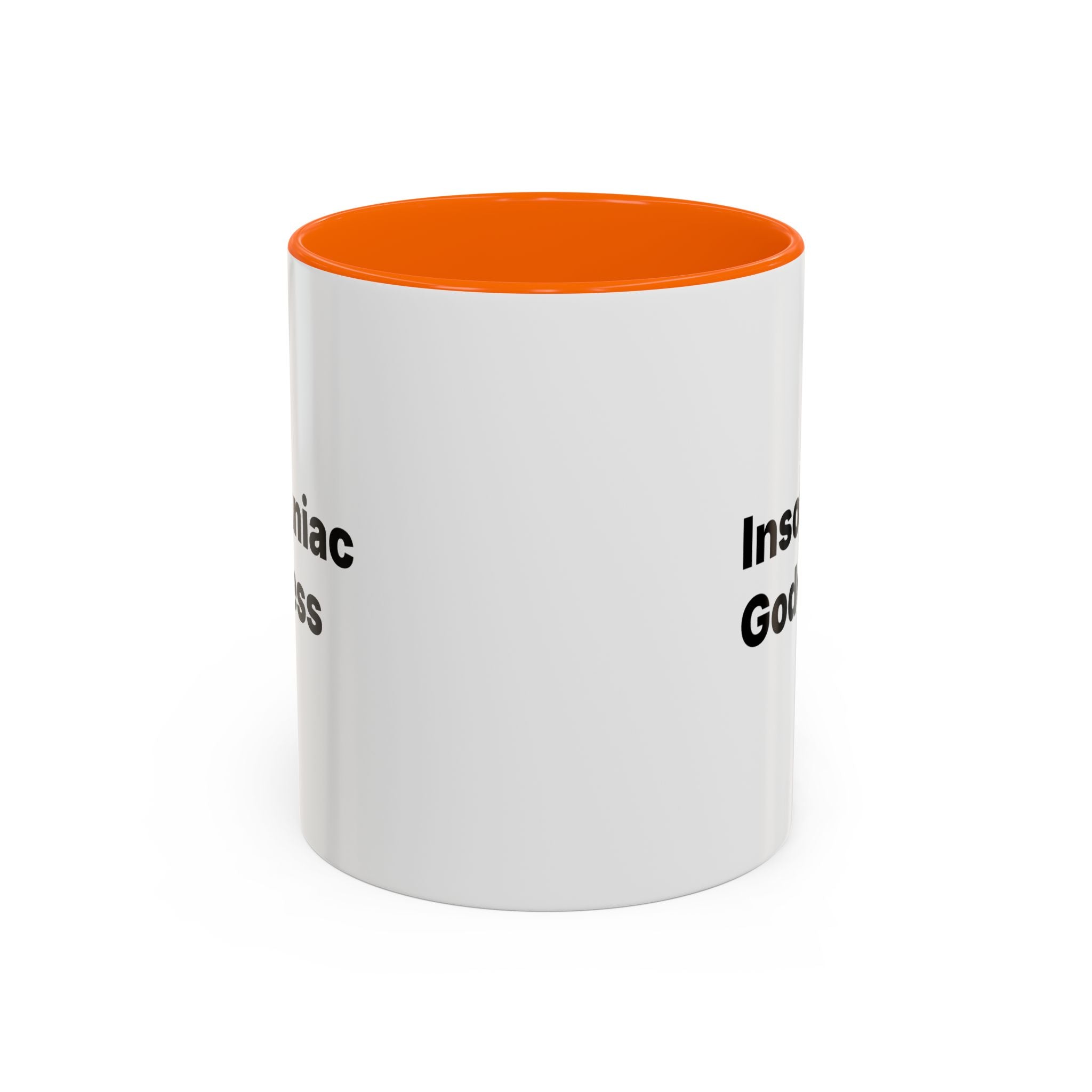 Insomniac Goddess Accent Coffee Mug — Funny Menopause Night Waking Gift