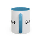 Menopause Humor Coffee Mug — “Back Up. High Voltage.” Accent 11/15oz
