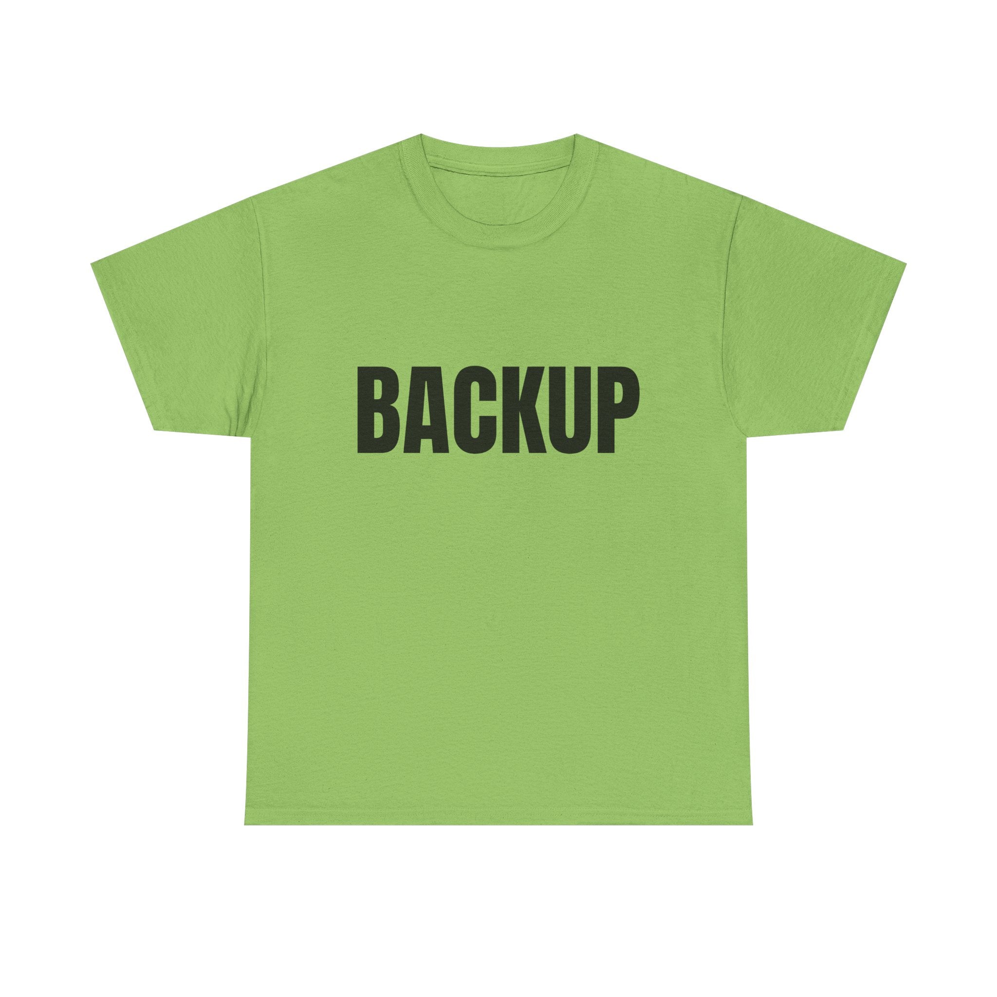 Women's BACKUP Statement T-Shirt. Bold Graphic Tee