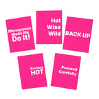 Menopause Humor Greeting Cards (5-Pack) — Hot Wise Wild, Menopause Made Me Do It, Back Up, Running Hot, Proceed Carefully