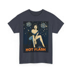 Hot Flash. Vintage-Inspired Graphic Cotton T-Shirt