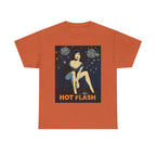 Hot Flash. Vintage-Inspired Graphic Cotton T-Shirt