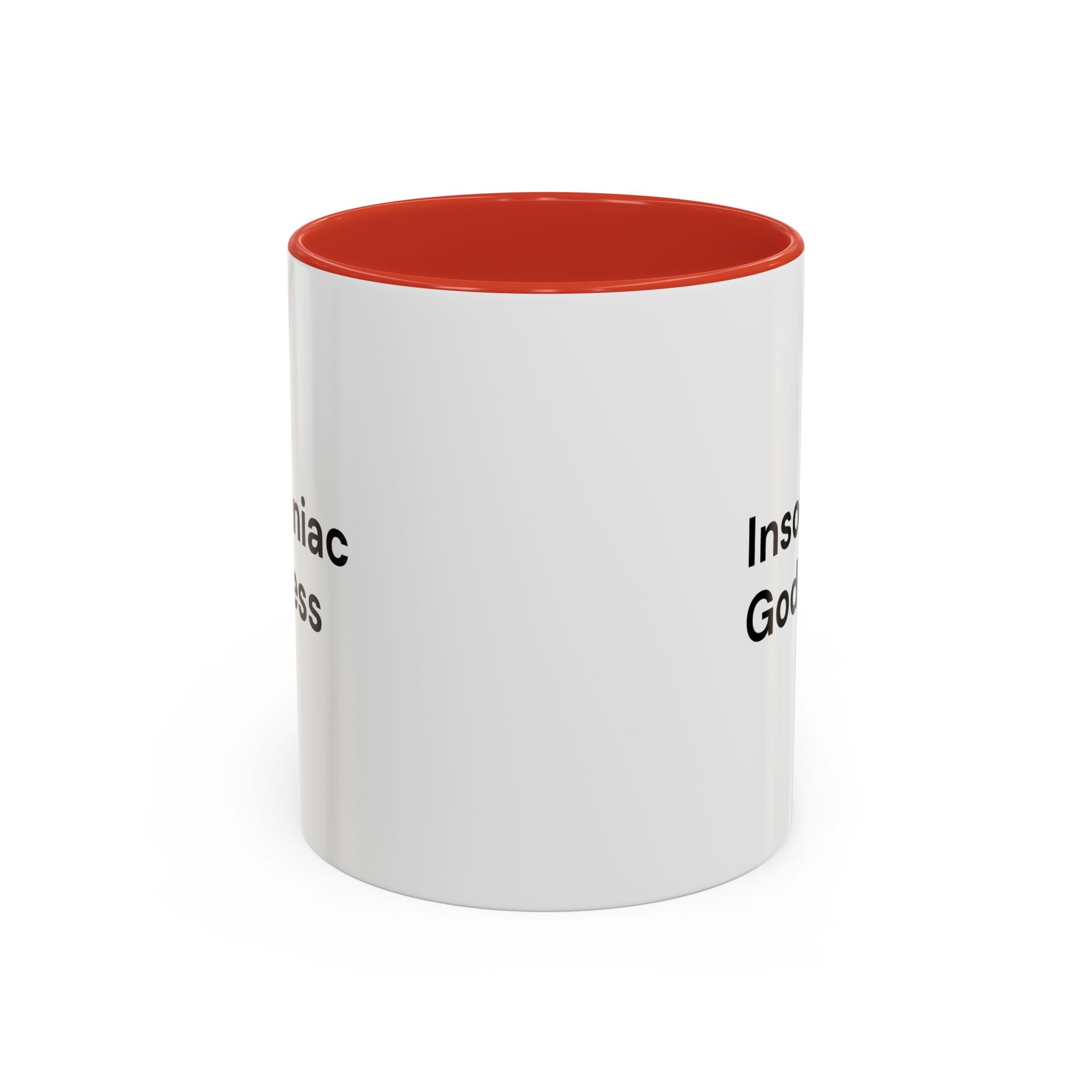 Insomniac Goddess Accent Coffee Mug — Funny Menopause Night Waking Gift