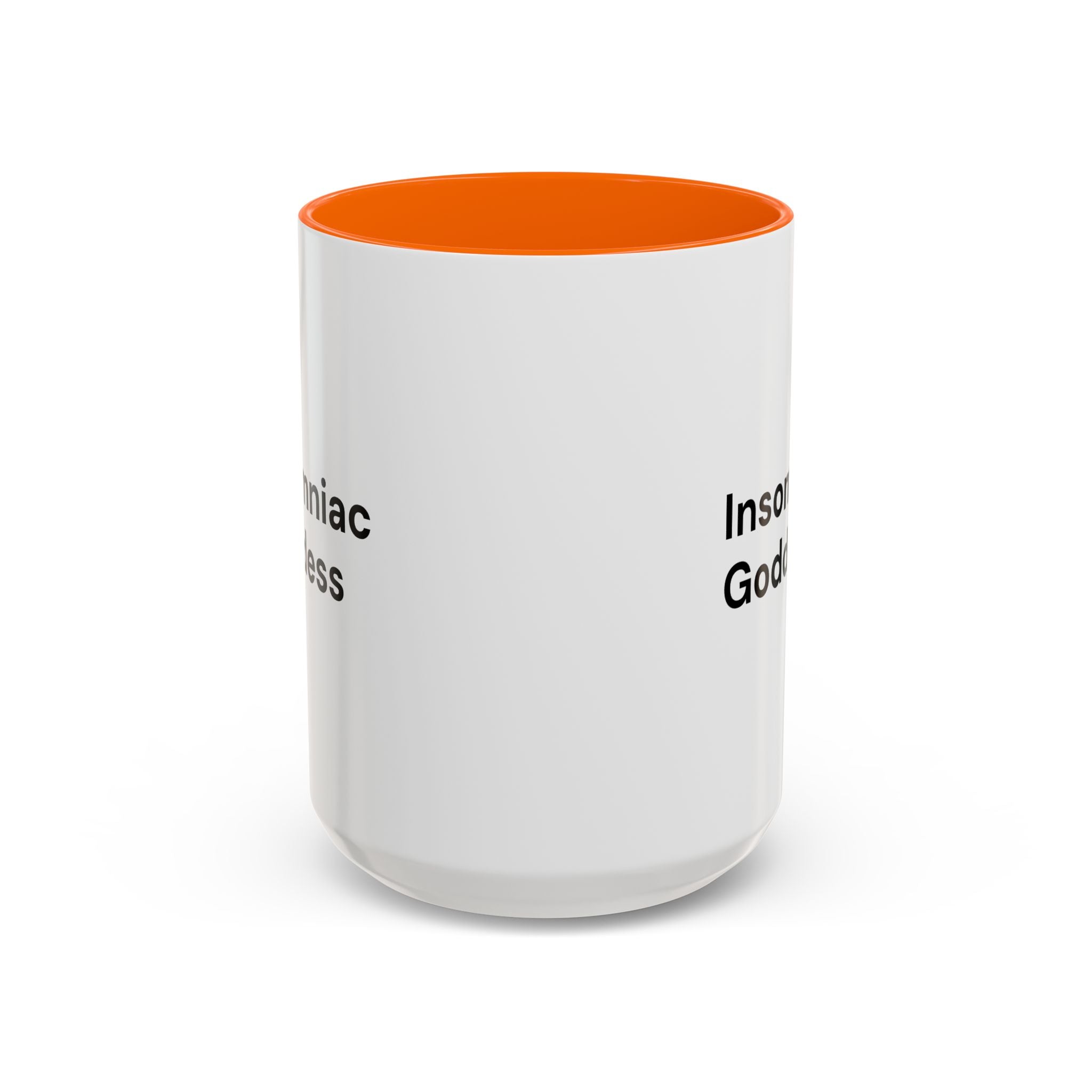 Insomniac Goddess Accent Coffee Mug — Funny Menopause Night Waking Gift