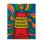 Mama’s Secret Weapon. Retro Kiss-Cut Vinyl Sticker