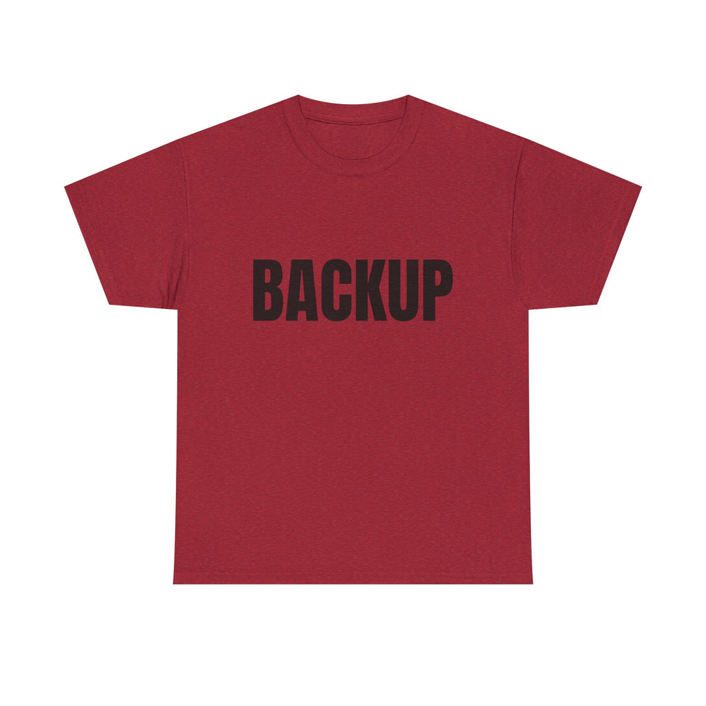 Women's BACKUP Statement T-Shirt. Bold Graphic Tee