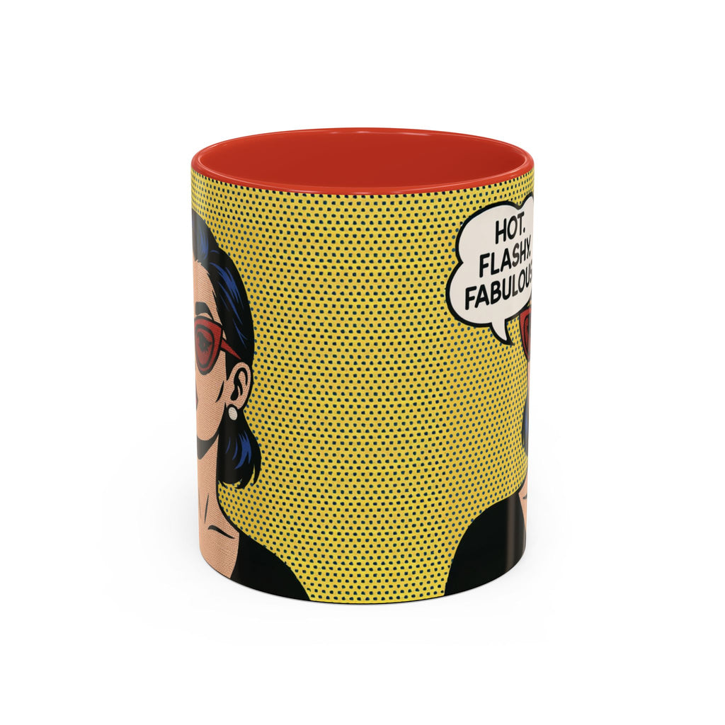 Hot. Flashy. Fabulous. Mug.  Funny Menopause Coffee Cup for Women