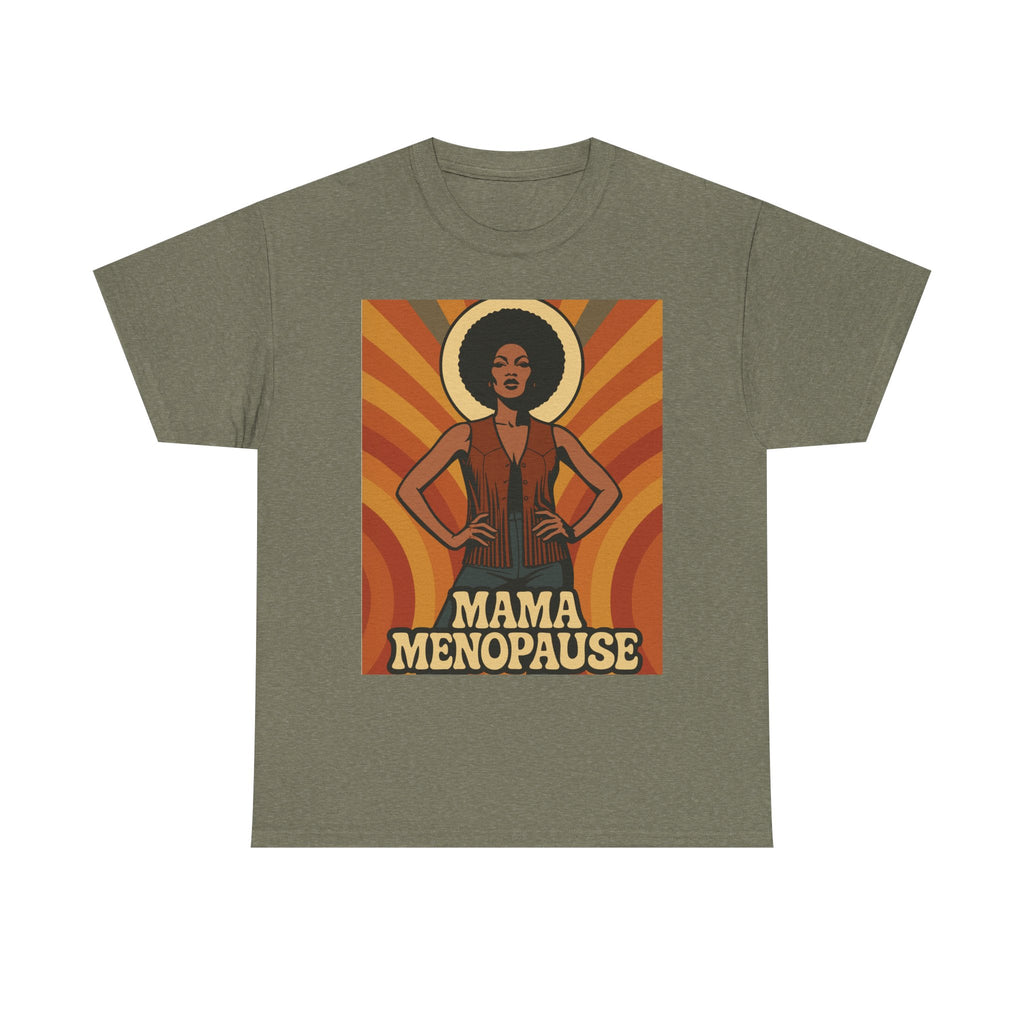 Menopause Mama. Retro Unisex Heavy Cotton T-Shirt