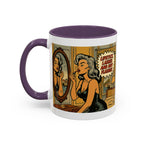 Hot Flashes & Lashes Mug.  Funny Menopause Coffee Cup for Women