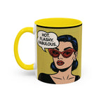 Hot. Flashy. Fabulous. Mug.  Funny Menopause Coffee Cup for Women