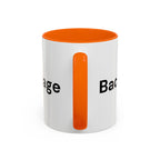 Menopause Humor Coffee Mug — “Back Up. High Voltage.” Accent 11/15oz