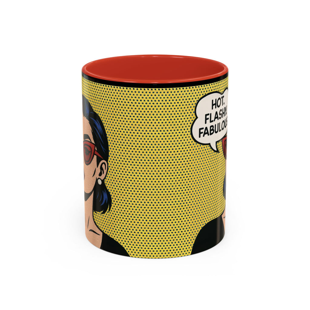 Hot. Flashy. Fabulous. Mug.  Funny Menopause Coffee Cup for Women