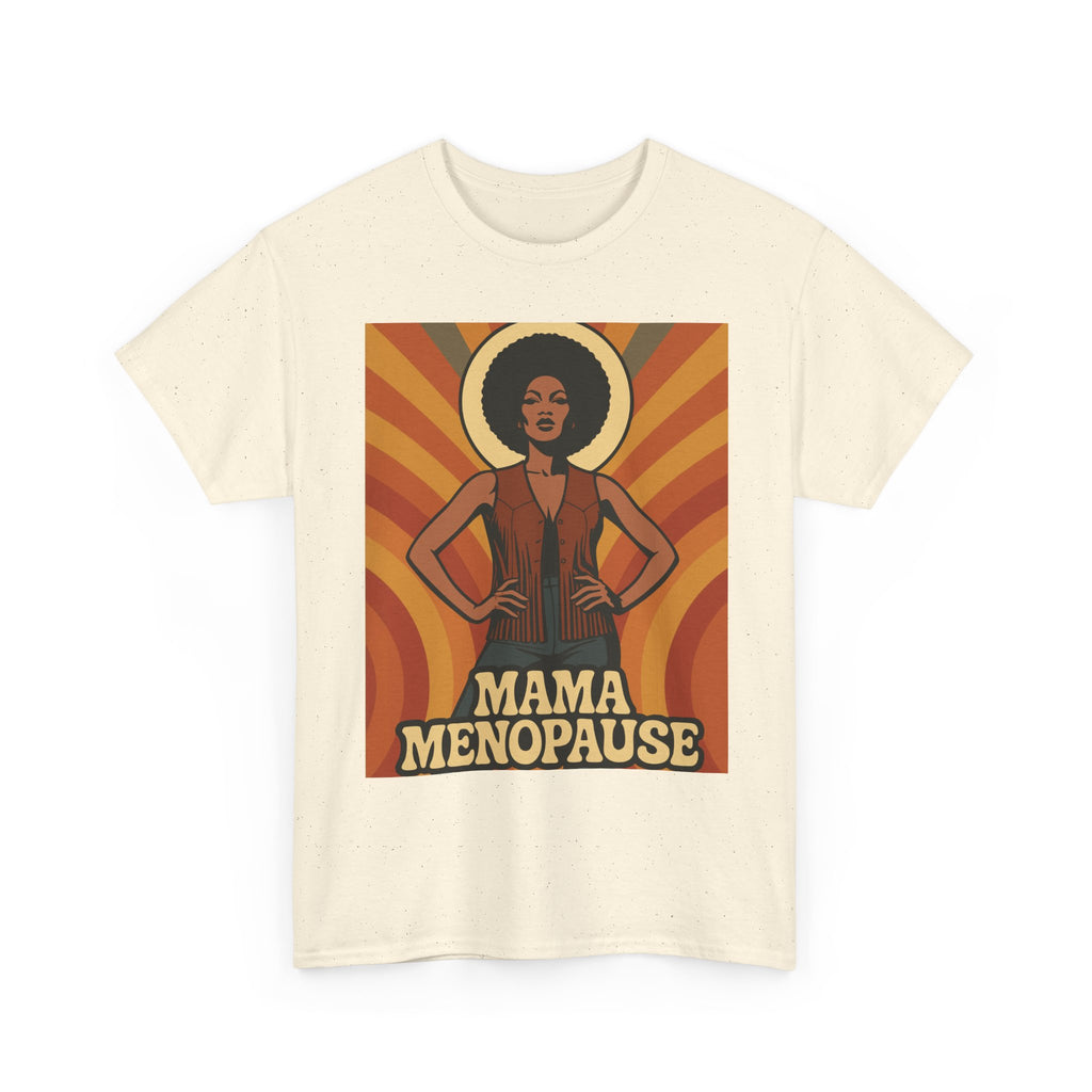 Menopause Mama. Retro Unisex Heavy Cotton T-Shirt
