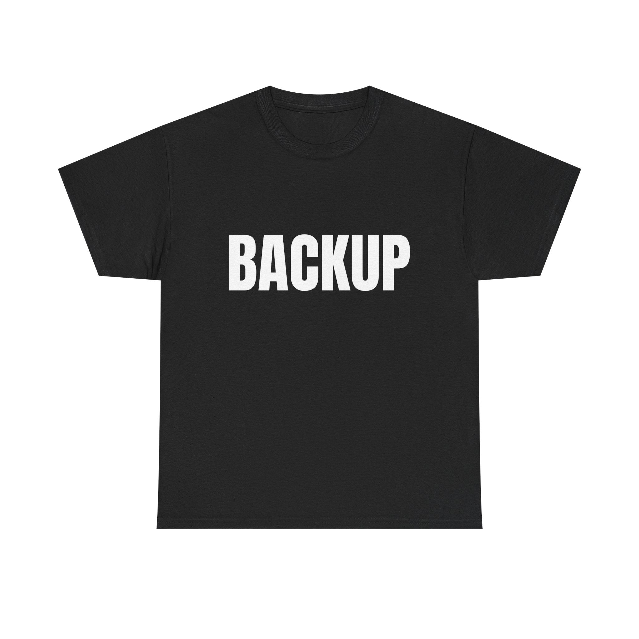 Women's BACKUP Statement T-Shirt. Bold Graphic Tee