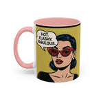 Hot. Flashy. Fabulous. Mug.  Funny Menopause Coffee Cup for Women