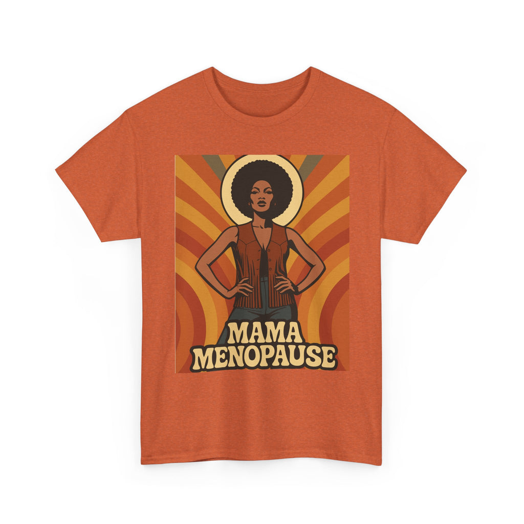 Menopause Mama. Retro Unisex Heavy Cotton T-Shirt