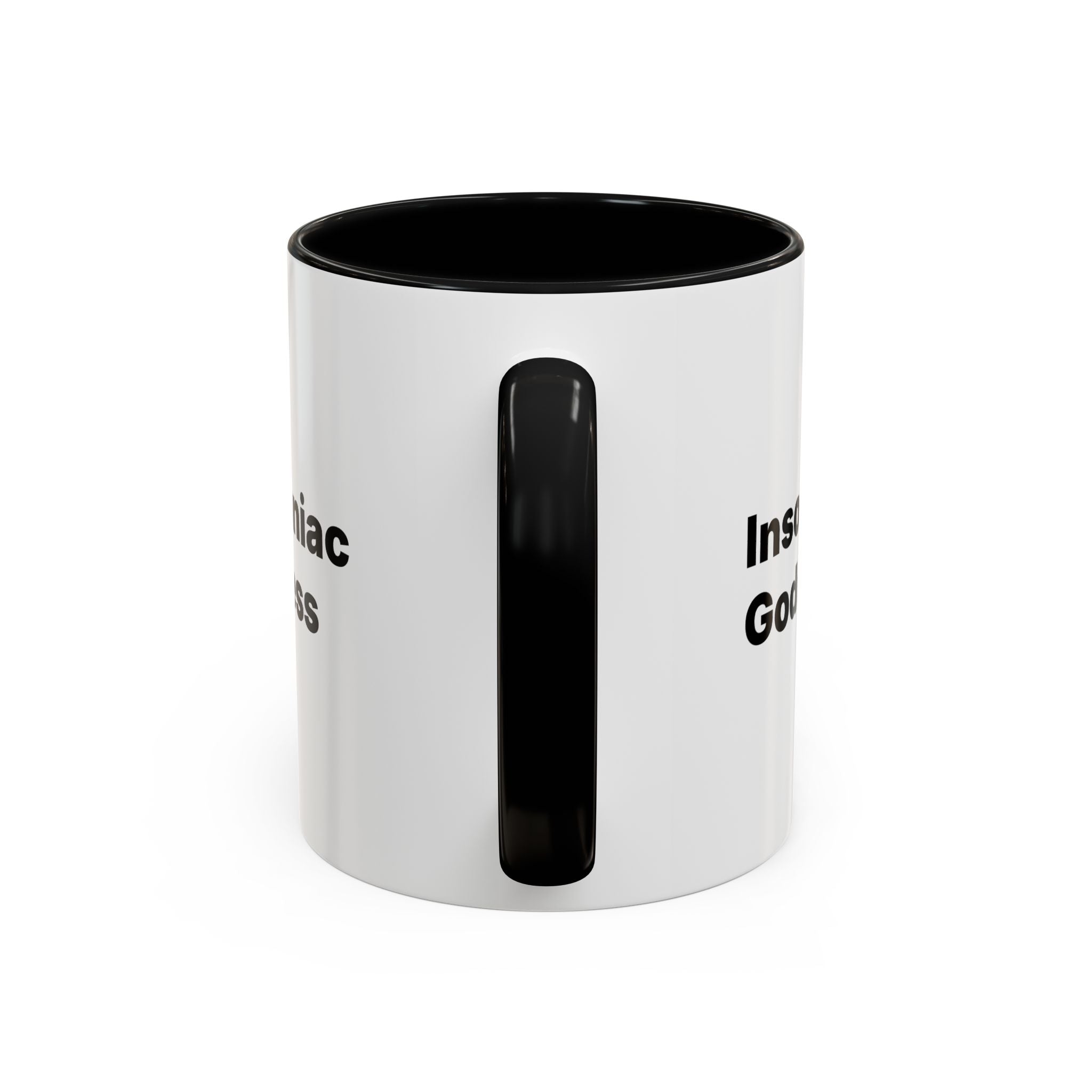 Insomniac Goddess Accent Coffee Mug — Funny Menopause Night Waking Gift
